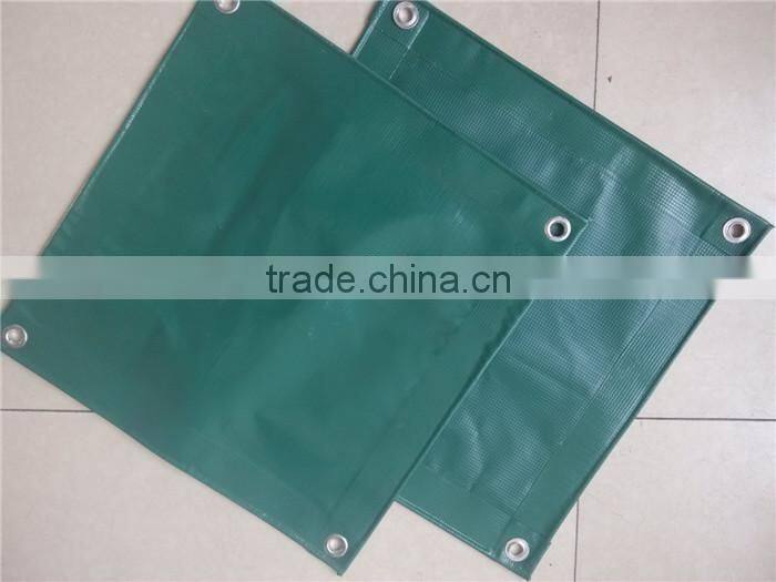 Heavy Duty tarpaulin plastic sheet with metal grommets, flame retardant