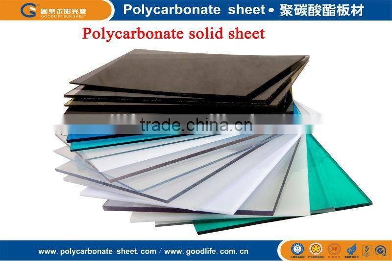 Roofing plastic Polycarbonate solid sheets