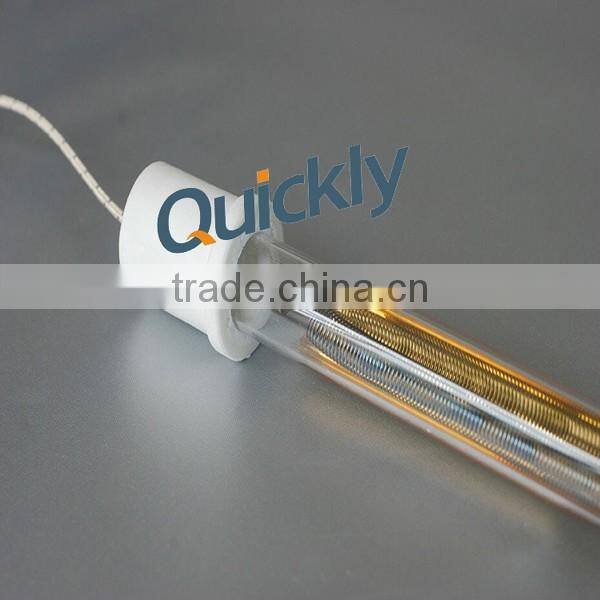 high quality medium wave infrared heat lamp with golden reflector,energy saving