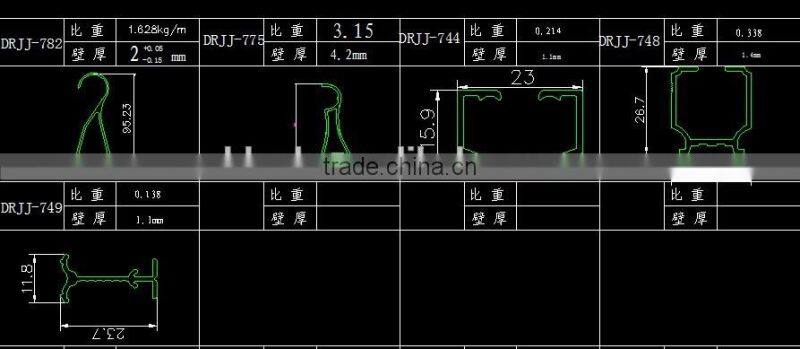 OEM China factory supplier Aluminium curtain rail/aluminum track channel /rail curve curtain