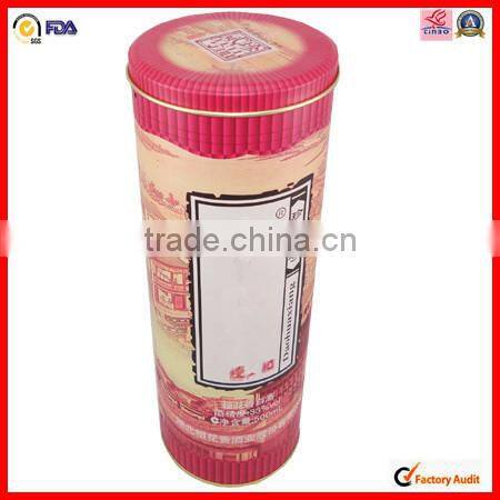 high grade red wine packing metal tin can