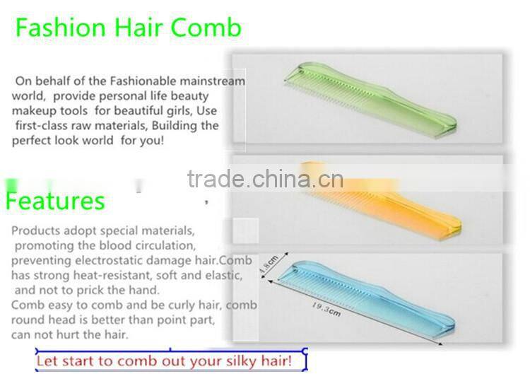 Wholesale Plastic Factory Direct Sell Fashion Hair Comb 19.3*4.8cm