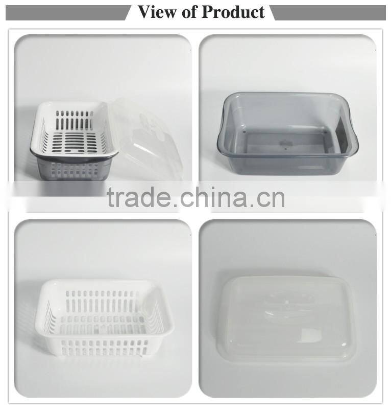 Wholesale plastic folding fruit vegetable basket for daily life