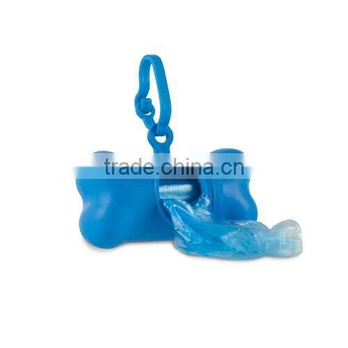 Disposable bone shape pet waste bag dispenser