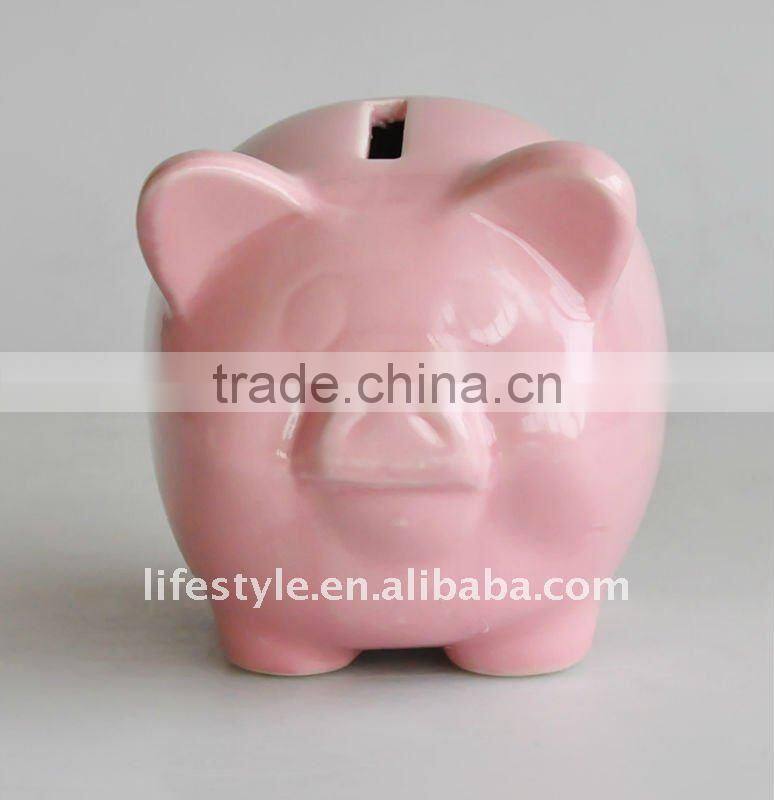 ceramic money box in pig shape