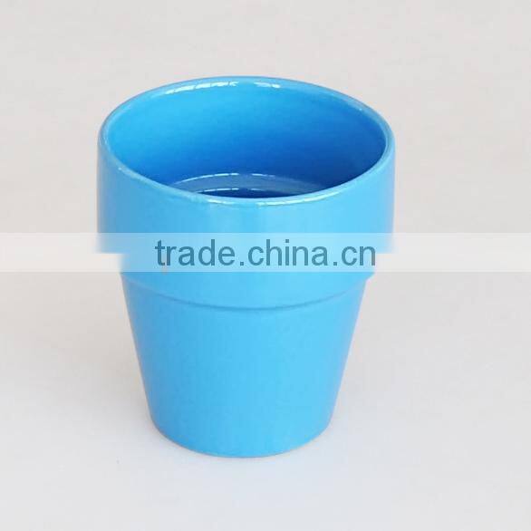 Ceramic colorful flowerpot