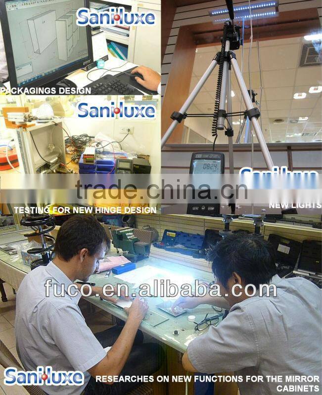 Antique Style Bathroom Vanity of Aluminium and Mirror