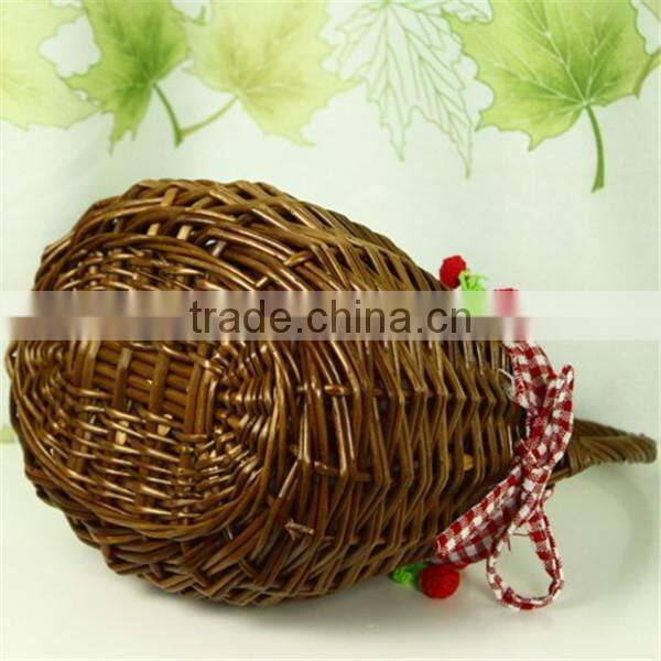 Beautiful wicker fruit basket , wicker bussiness gift basket