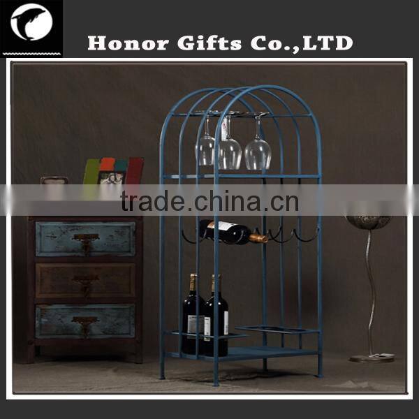 Retro Wine Bottle Holder Metal Wine Rack Decorative Vintage Wine Rack