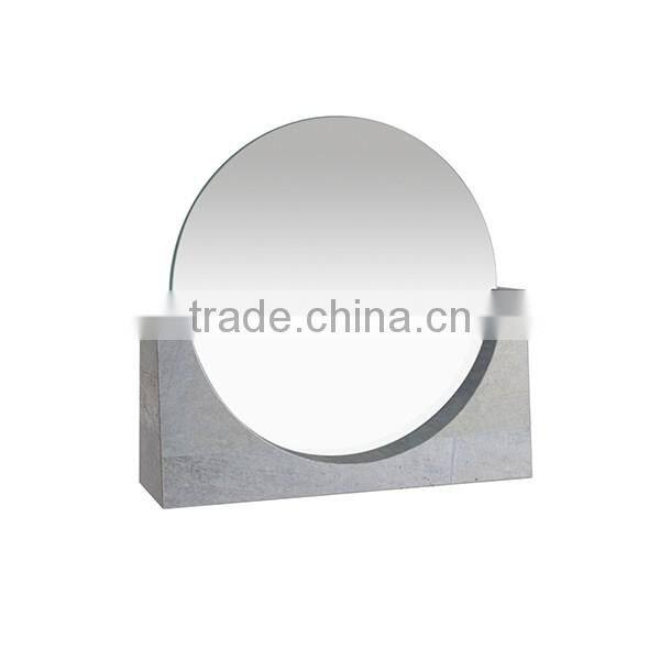 Wedding gifts desktop mirror / Homeware knock down concrete mirror