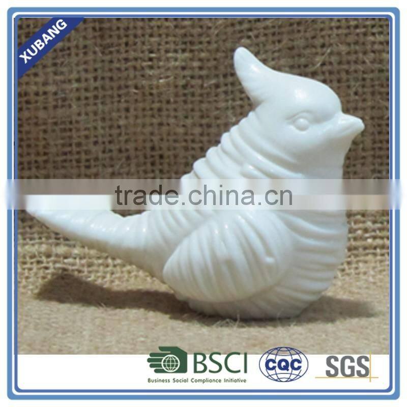 White ceramic bird ornament hanging adornment for christmas gift