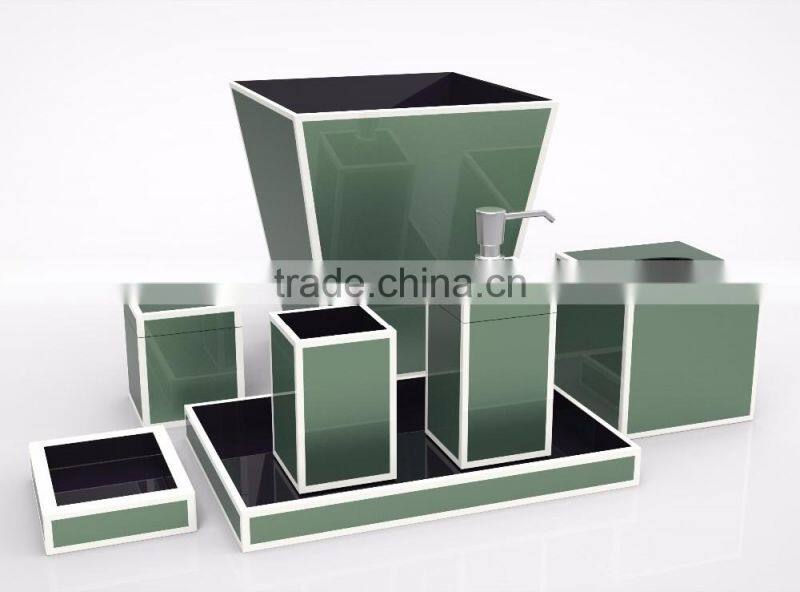 Luxury lacquer bathroom set for restaurant, hotel, wedding, home custom