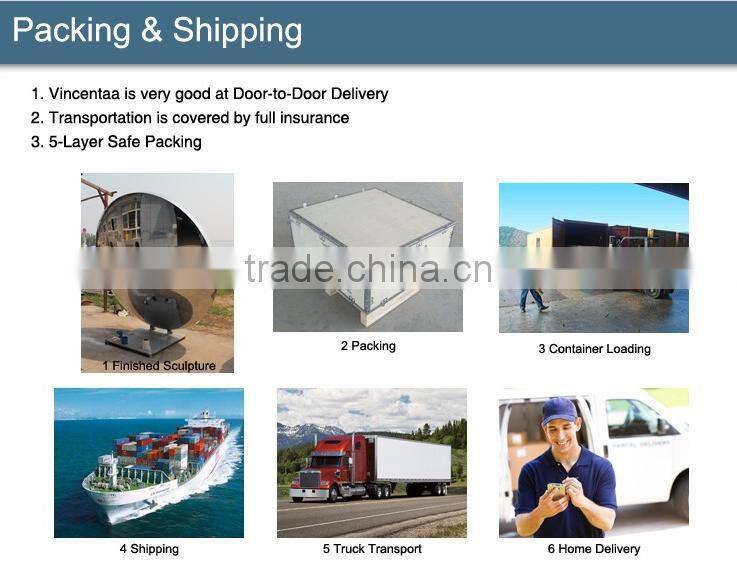 art deco walking east statue city decoration large famous morden art sculpture