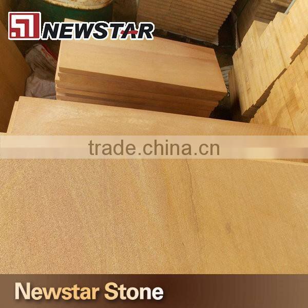 Light yellow wooden vein sandstone china Wood Sandstone