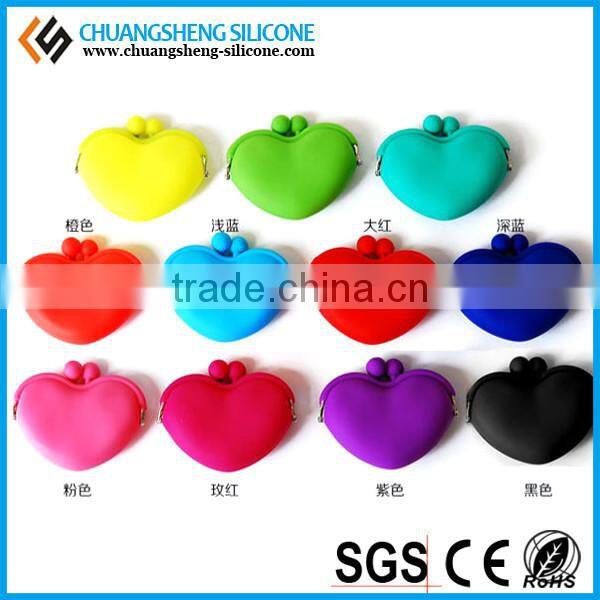 hot selling men's woman lady travel silicone aluminium coin wallet as promotion gift