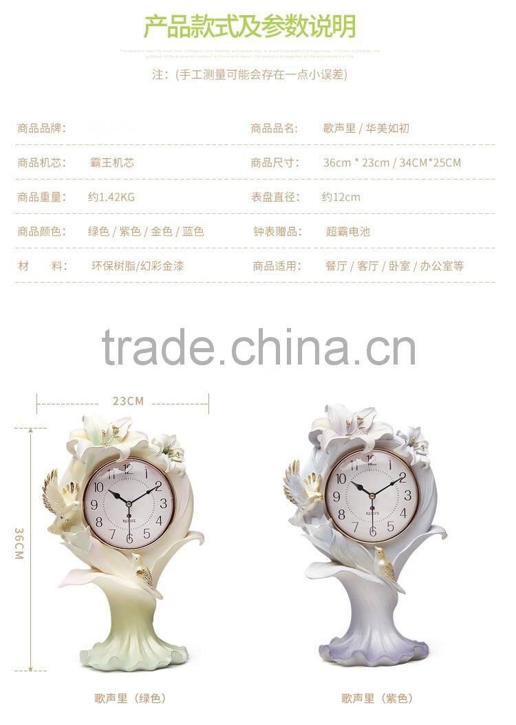 M31A momoda Luxury new home decorations table clock antique home decoration standing clock