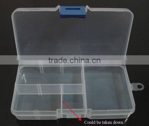 7 Compartments DIY Eyelash Makeup Jewelry Storage Box Pill box