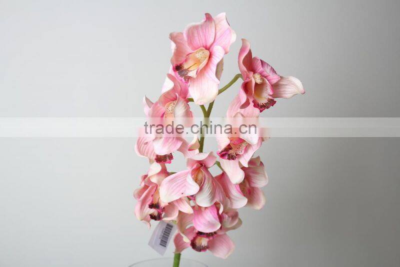 Real touch Decorative Artificial Cymbidium orchid flower for landscaping decoration