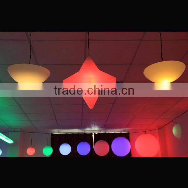 beautiful fashinable 16 colors changing LED star shaped light with remote control