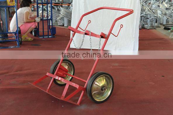 13 inch wheel 180kg heavy duty cylinder tool cart for oxygen