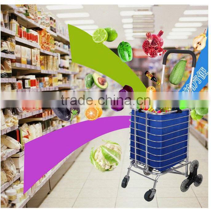 Hot sale stair climbing shopping trolley with 8 wheels
