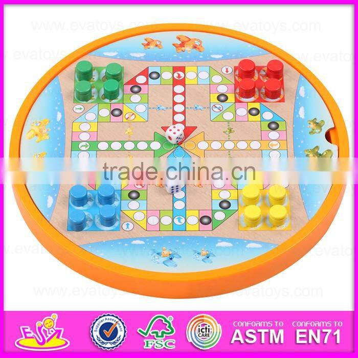 2016 newest 5IN1 wooden board game,funny educational wooden children board game, popular children wooden toy board game W11A044