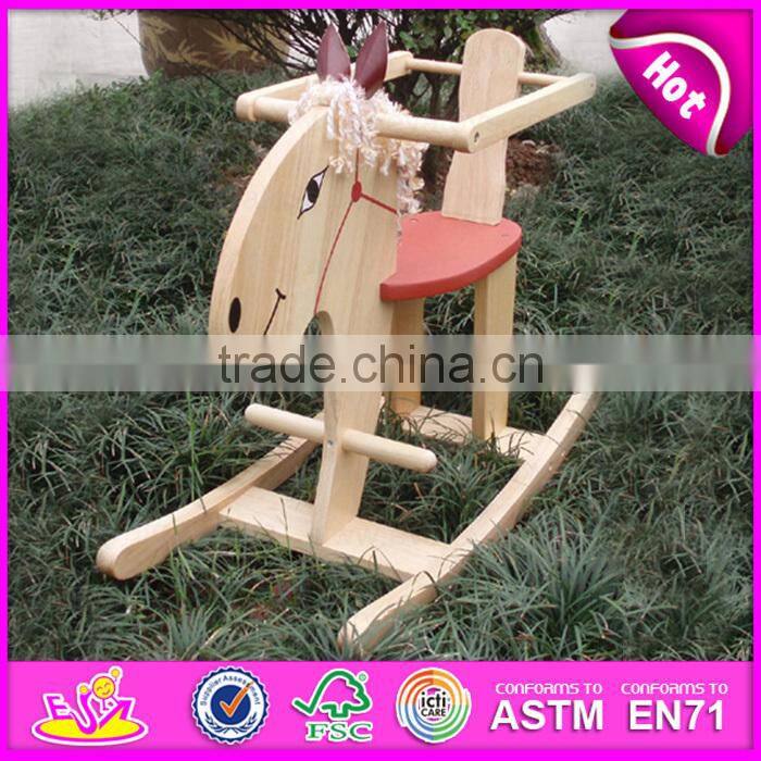 2015 New promotional Wooden Horse Toys,Educational fun Craft Rocking Horse,Cool and excellent workmanship ride on toy WJ276254
