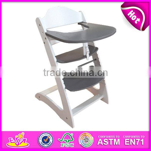 2015 new baby high chair,solid wood high chair,hot sale baby high chair W08F015