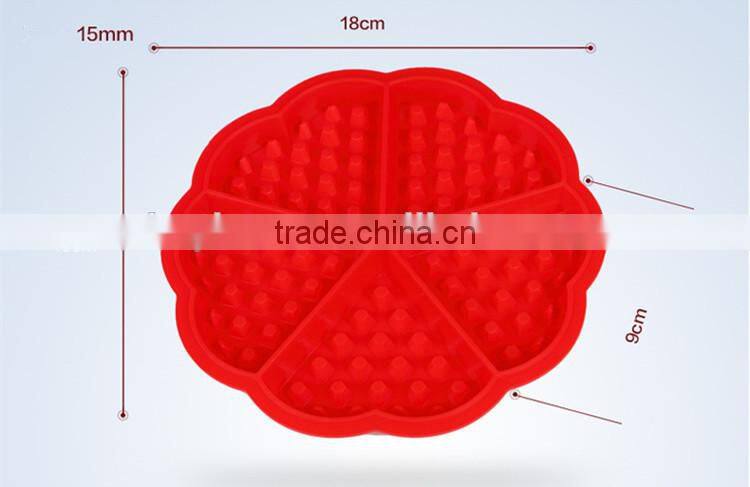 New flower silicone baking moulds for DIY cookie flower waffle maker
