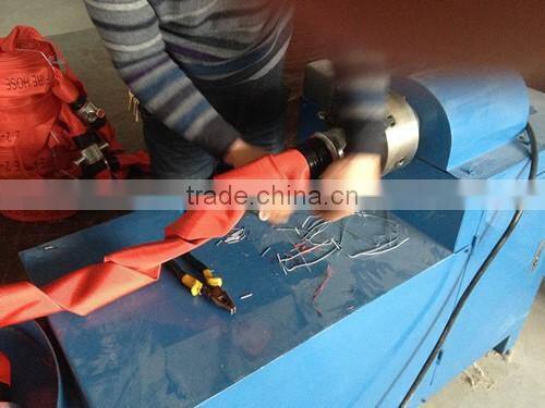 RED FIRE HOSE SYNTHETIC RUBBER LINING with Canvas