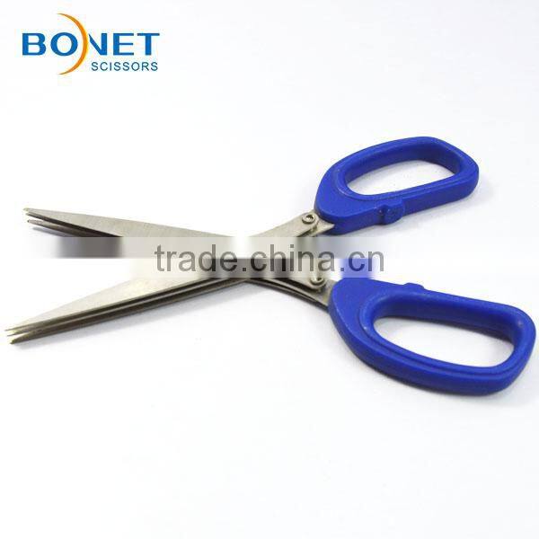 S97005 LFGB certificated 7-1/2" Stainless Steel Five Blades Herb Scissors