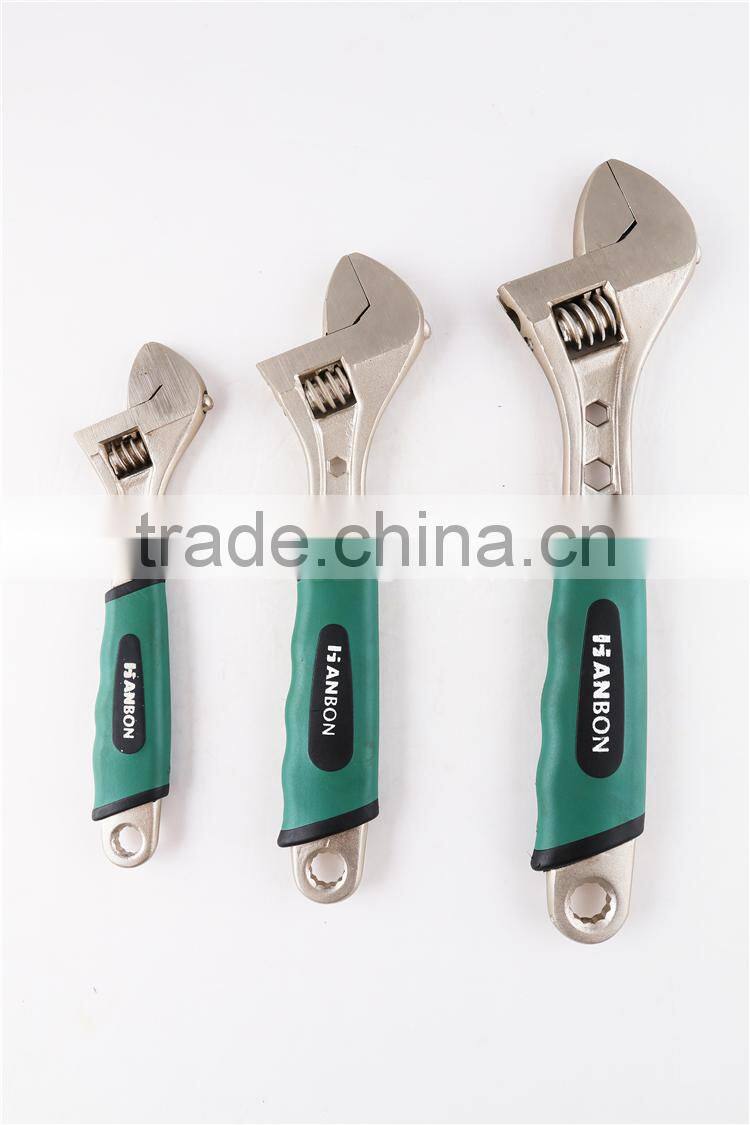 Multifunction plastic handle adjustable wrench/spanner