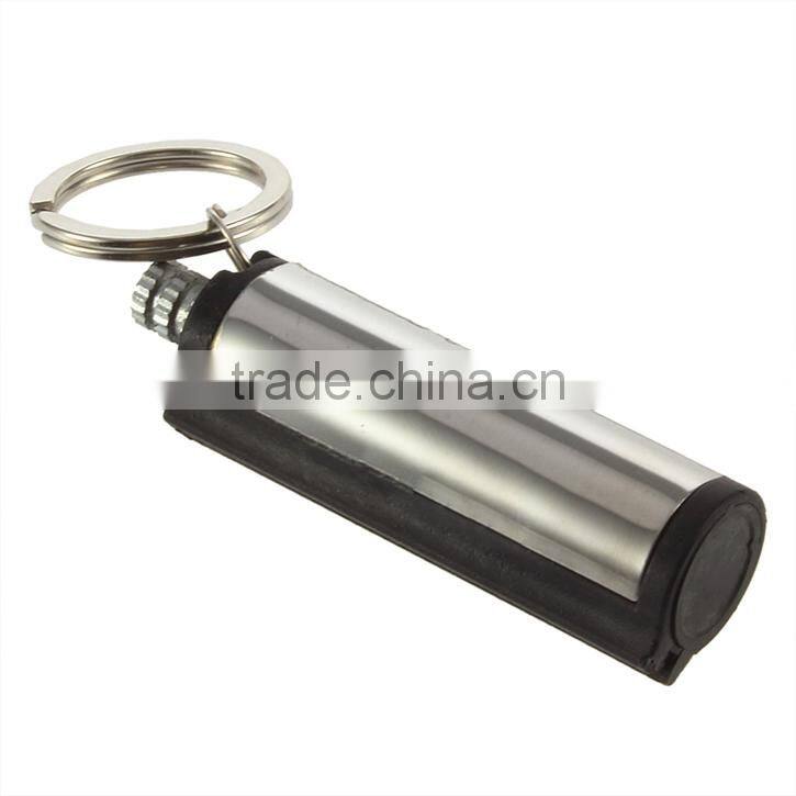 Fashion Permanent Match Striker Lighters With Key Chain Silver Cheap Cigarette Lighters Chinese Lighters