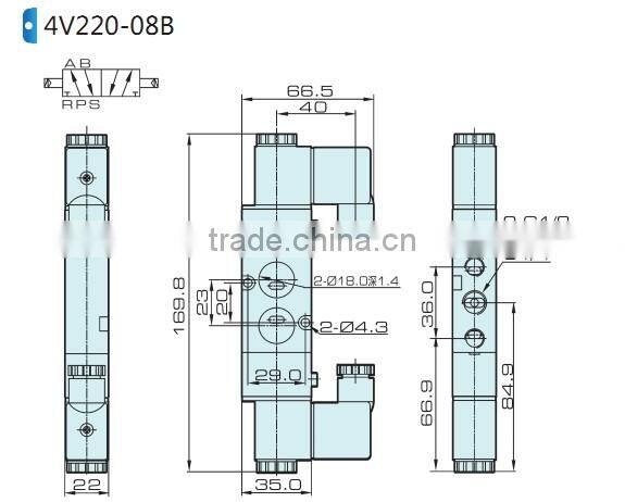 4V200 delphi control valve with high quality