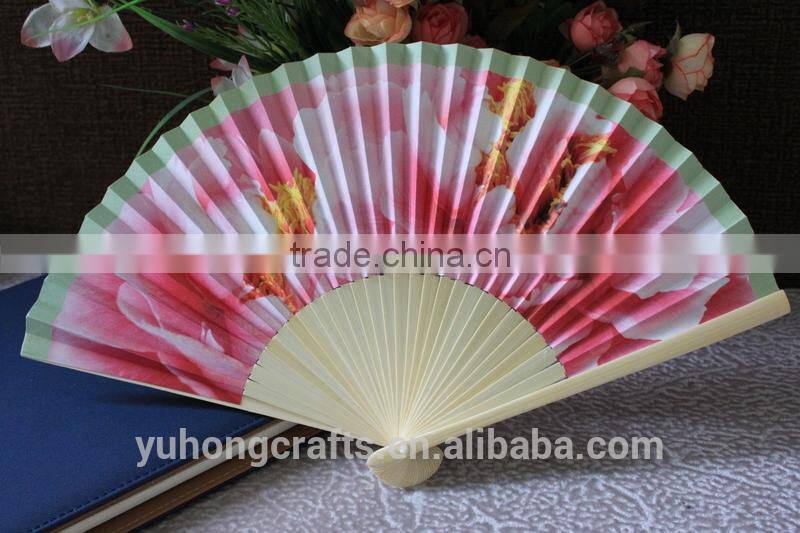2015 Industry manufacture eco-friendly paper hand fan