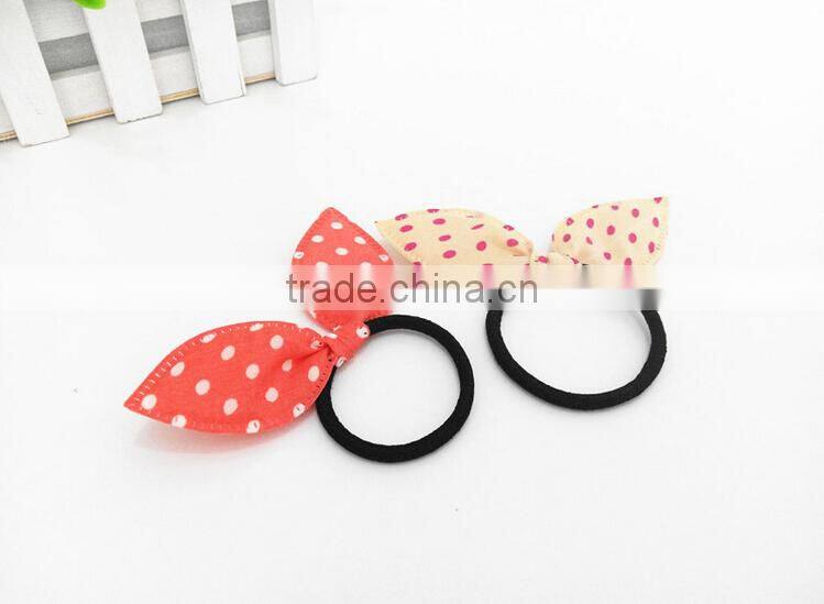 Rabbit ear hair ring kids bows hair ring hair accessories Factory wholesale