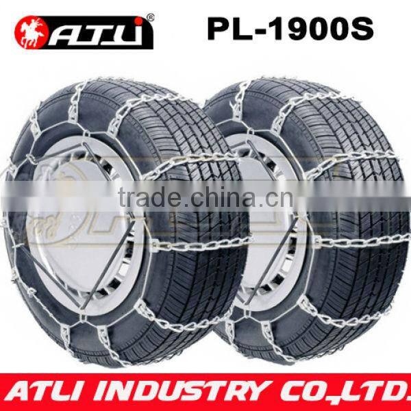 Ladder type anti skid snow tire traction chain for passenger car