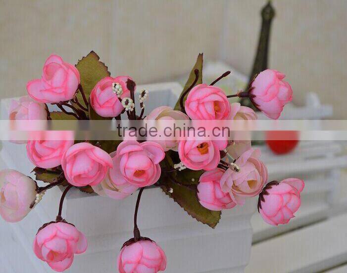 Silk flower bouquet, decorative artificial flower