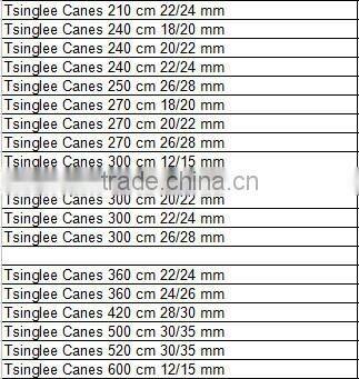 different sizes tonkin bamboo stakes/poles/canes for agriculture