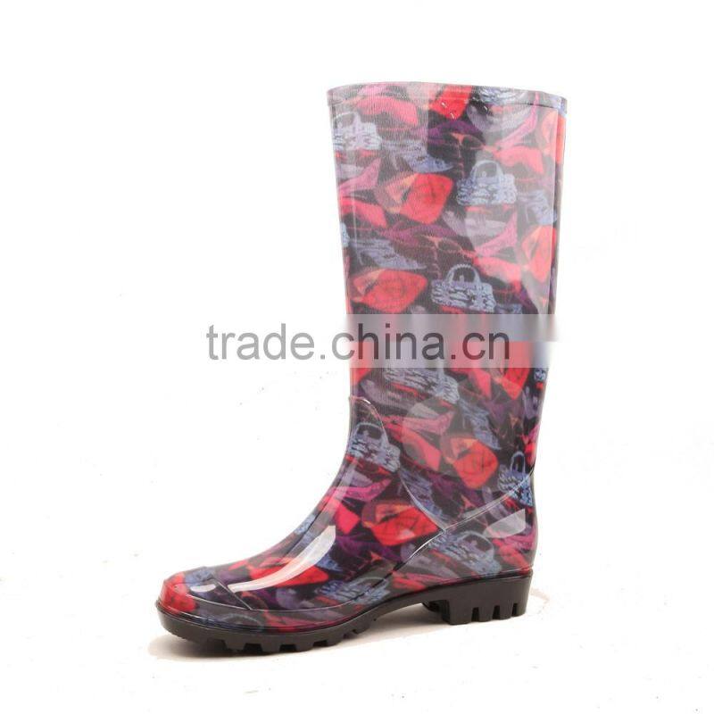 clasic long knee high tall rain boots wellies