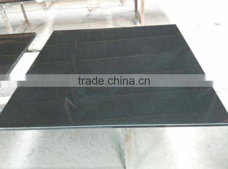 High Polished edges Black Granite Panels & Hearths
