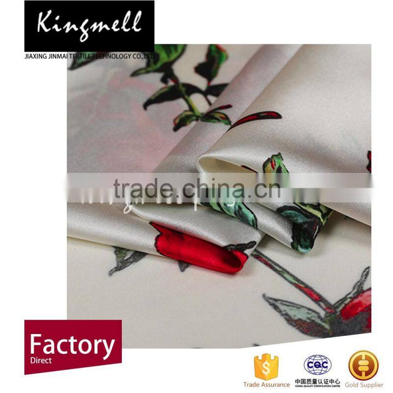 Pure silk fabric silk satin silk fabric with vivid digital printing