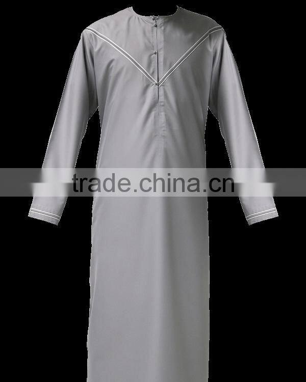 2016 latest Islamic Clothing Men's Abaya Muslim Throbe