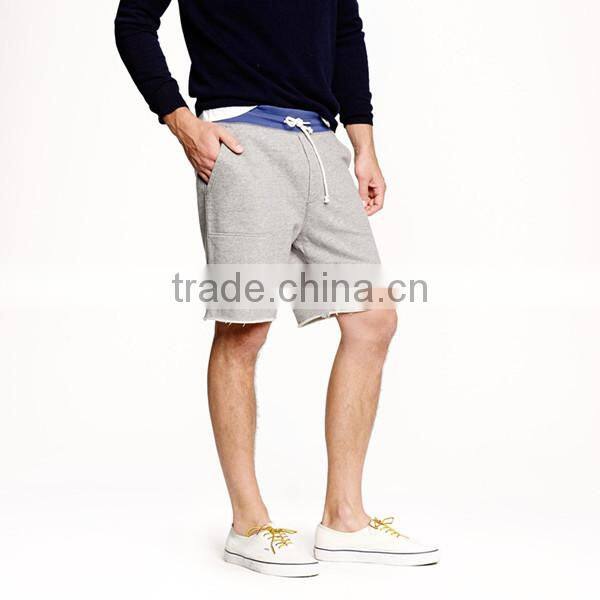 men's french terry sweat pants in grey