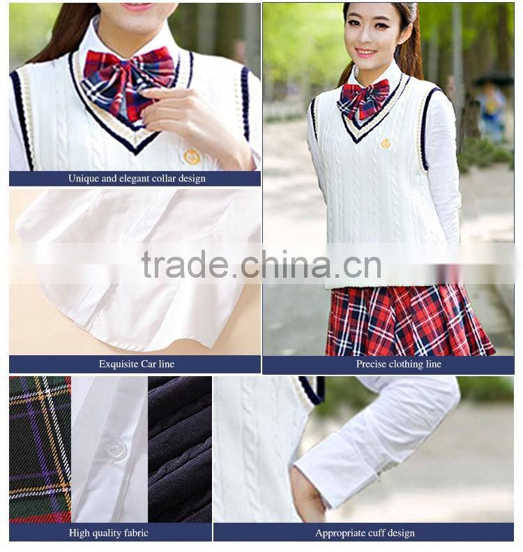 Custom Stylish japanese girl high school uniform Vest