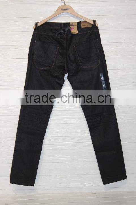 GZY China manufacture selling fashion innovative design 100% cotton mens jeans pants straight casual stock