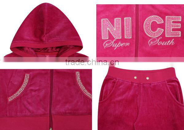 Top china supplier manufactures hoodies diamonded best selling young woman clothing