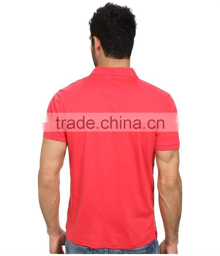 2015 collar design mens China factory pique polo fabric design mens polo shirt