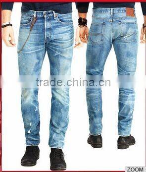 Biker Jeans Fashion Denim trousers(LOTK091)