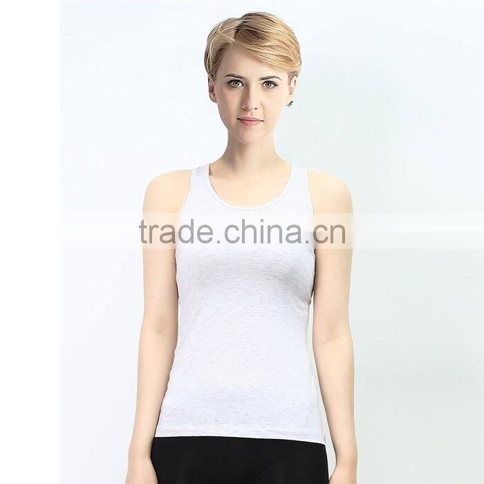 New design fashion low price sexy women white tight tank tops wholesale